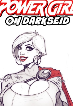 Power Girl on Darkseid