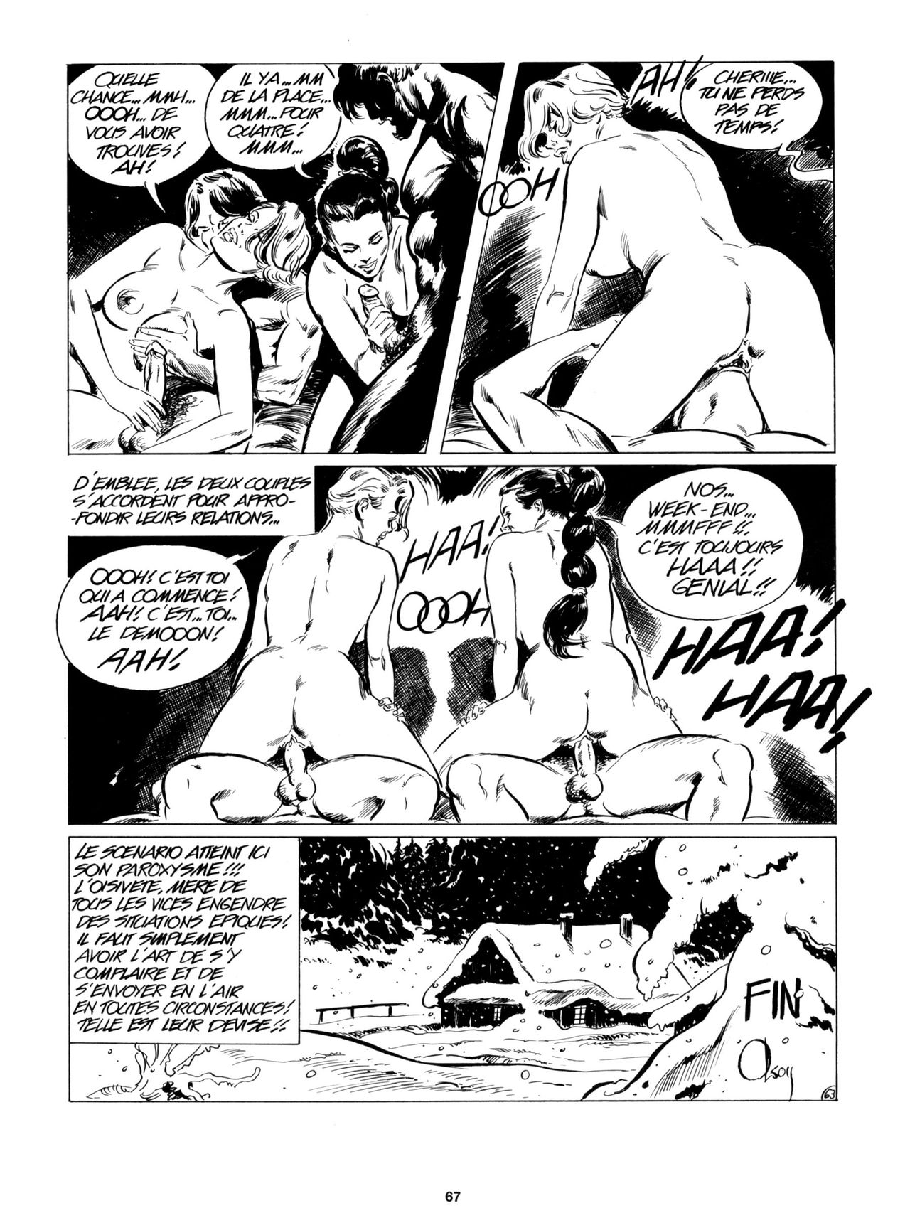 Olson Mi-anges Mi-démons 02 BD porno. Bande dessinée porn comics french   bande dessinee francais.