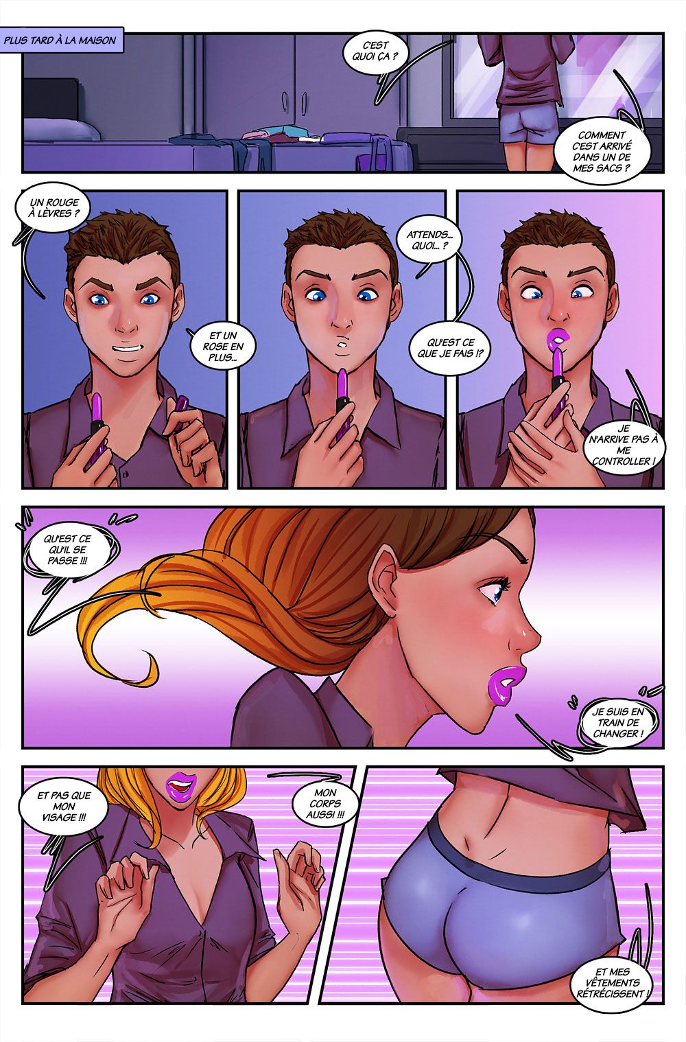 The Pink Lipstick BD porno. Bande dessinée porn comics french  bande  dessinee francais.